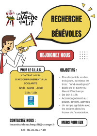 La Vache Qui Lit recherche des bénévoles pour le CLAS