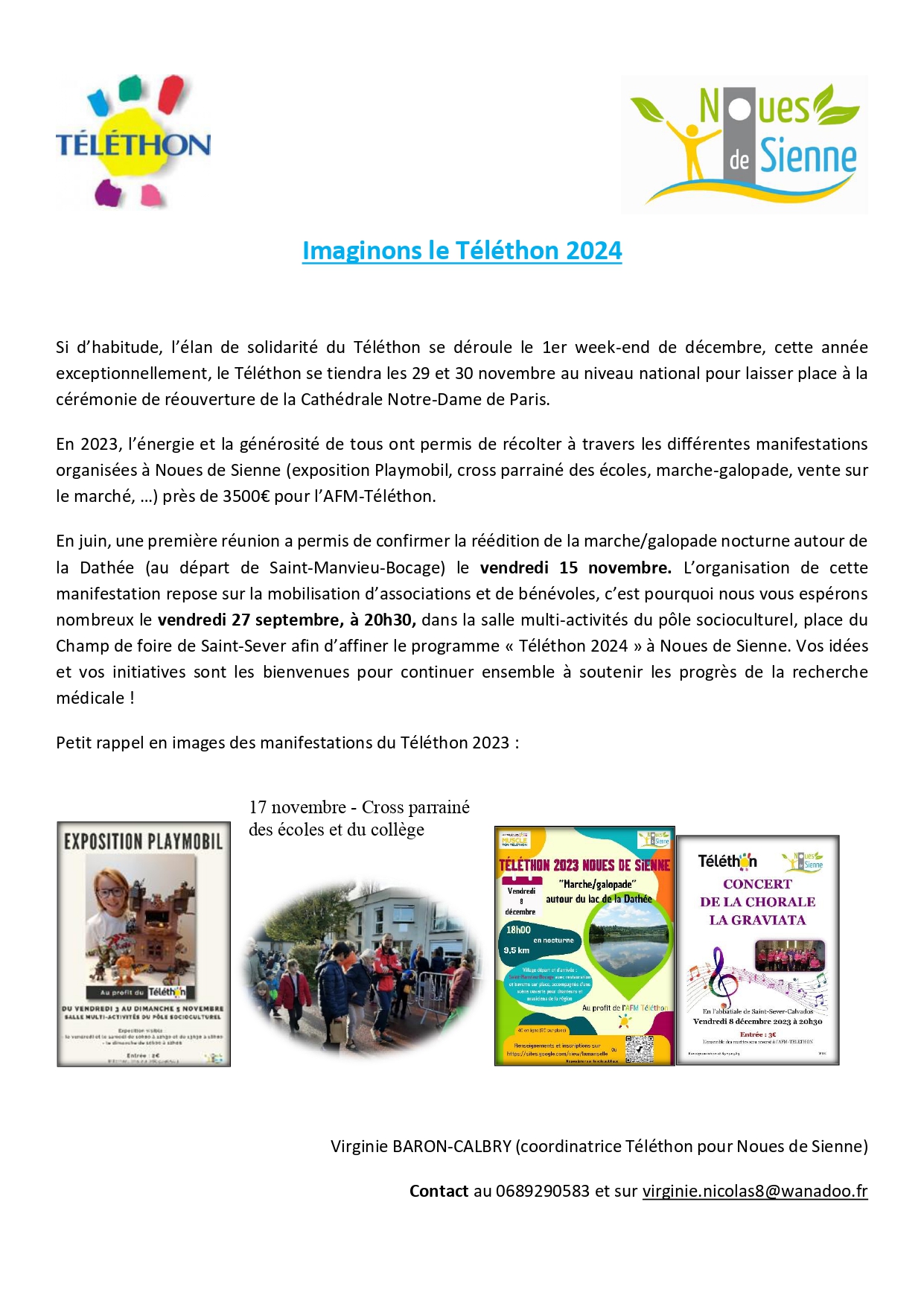 Invitation Tlthon septembre 2024