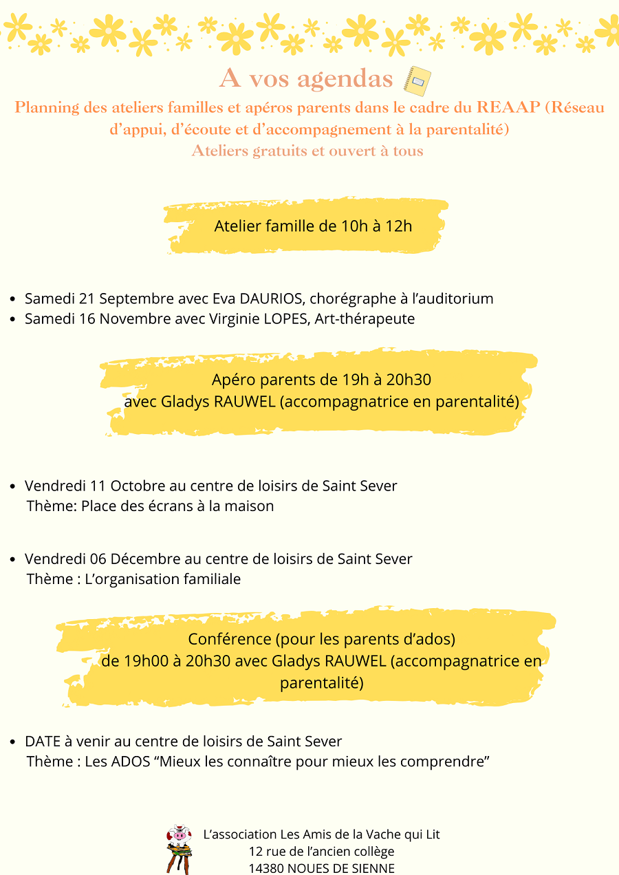 VQL 2024 A vos agendas Planning des ateliers familles et apéros parents com